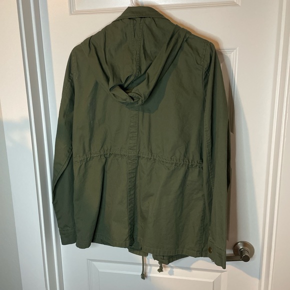Market & Spruce Olive Utility Jacket With Removable Hoodie - Picture 2 of 7